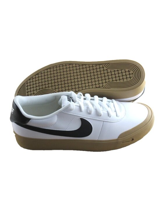 Nike Men's Court Shot Tennis Lifestyle Shoes White Black Gum Bottom Sizes NIB - Picture 2 of 7